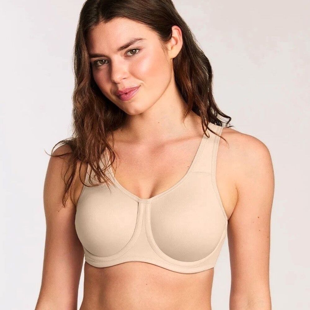Wacoal Simone Sport Underwire Bra Light Beige Style 855170 Women Size 34DD